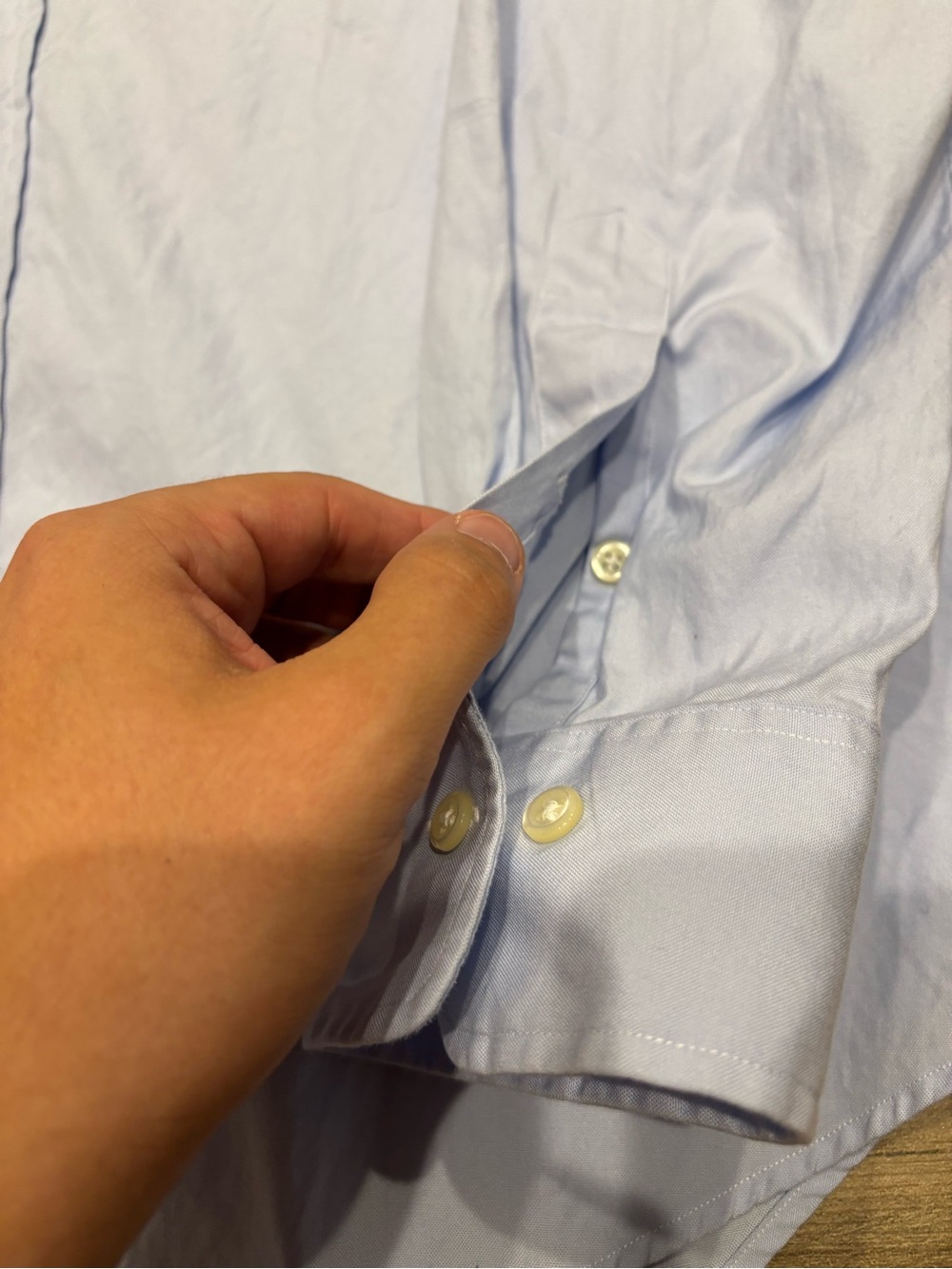 Polo Ralph Lauren Regent Shirt 16.5 34/35 Blue White Contrast Banker Collar - Picture 4 of 7